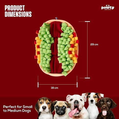 Chewpotle Bowl Interactive Toy - Interactive Snuffle Mat Food Bowl - Cute Chew Resistant Interactive Mat Toy - Cute Dog Gifts for Favorite Dog Birthday in Kuwait
