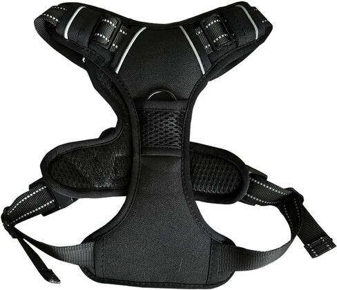 TrekGear Dog Harness, Pet Harness with 2 Leash Clips, Adjustable Soft Padded Dog Vest, Reflective No-Choke Pet Oxford Vest, Easy Control Handle (Pink, Medium) in Saudi Arabia