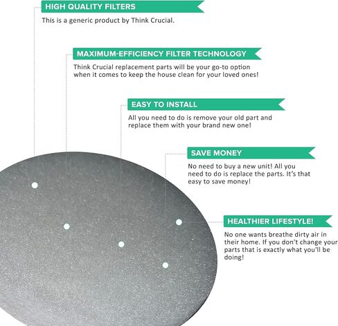 Think Crucial Replacement Aquarium Water Polishing Filter Pads - Compatible with Fluval FX4, FX5 & FX6 (12 Pack) in Kuwait