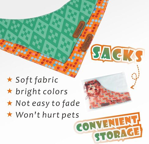 Extra Large Spring Dog Bandanas 2Pack,Dog Scarf,Dog Bandanas boygirl,Premium Durable Fabric,Adjustable Fit,Unique Shape,Suitable for All Kinds of Dogs,Provide Various Sizes(XL,Colored dots) in Saudi Arabia