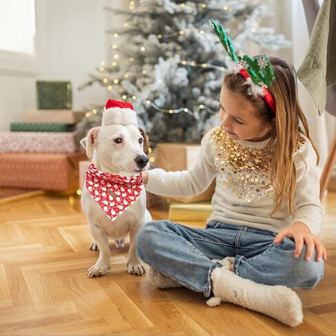 Elegant little tail Fall Dog Bandana, 1PC Girl Boy Dog Bandanas Halloween Bib Scarf Soft Washable Square Dog Scarf Adjustable Dog Kerchief for Small Medium Large Dogs in Saudi Arabia