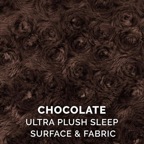 Furhaven Dog Bed for Large/Medium Dogs w/ Removable Washable Cover & Pillow Cushion Insert, For Dogs Up to 30 lbs - Ultra Plush Faux Fur Oval Lounger - Chocolate, Large in Saudi Arabia