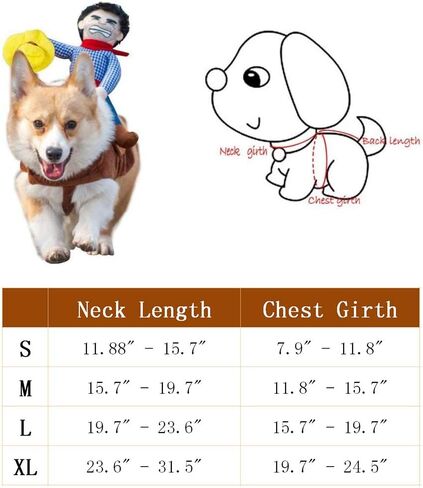 Dog Cowboy Costume Dog Halloween Costumes for Dogs, Pet Costume Pet Suit Cowboy Rider Style Dog Carrying Costume, Dog Cosplay Costume for Halloween Christmas Birthday Party in Saudi Arabia