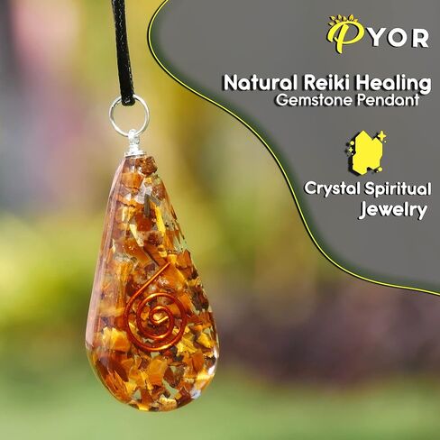 عين النمر قلادة قلادة رمز الريكي شفاء كريستال مجوهرات الرخاء الحجارة بلورات حظا سعيدا الثروة شقرا موازنة مولد الطاقة التطهير حجر المناجد باردة المعلقات in Kuwait