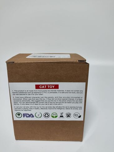 ألعاب القطط التفاعلية من YUDANSI تجمع بين عصا التحفيز والكرة المتوهجة | ألعاب بتصميم بهلوان جذابة لتمرين القطط في الأماكن المغلقة وتخفيف الملل | هدية للقطط in Kuwait