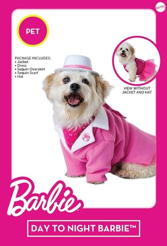 Barbie Day to Night Dog Costume, Small for Very Small to Small Dogs in Saudi Arabia