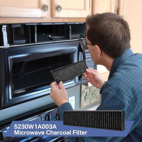 2 حزمة فلتر فحم الميكروويف يناسب GE JNM7196SK6SS، JNM7196DK5BB، JVM7195DK5WW، JVM7195SK6SS، JVM7195EK5ES، PVM9005SJ8SS، PNM9216SK5SS، LMV1650ST، LMV1650SW، LMVM2085SB، LMVH1711ST، LMV2031ST in Kuwait
