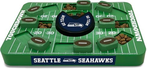 Pets First NFL Seattle Seahawks Puzzle Toy, Puzzle Treat Dog Toy, Interactive Dog Treat Toy, Dog Puzzle in Saudi Arabia