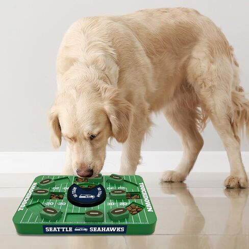 Pets First NFL Seattle Seahawks Puzzle Toy, Puzzle Treat Dog Toy, Interactive Dog Treat Toy, Dog Puzzle in Saudi Arabia
