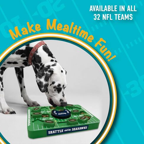 Pets First NFL Seattle Seahawks Puzzle Toy, Puzzle Treat Dog Toy, Interactive Dog Treat Toy, Dog Puzzle in Saudi Arabia