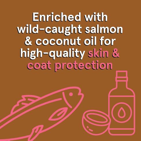 Real Meat Boosters Air Dried Dog Food w/Real Chicken & Wild-Caught Salmon for Enhanced Skin & Coat Support - 2lbs of Grain-Free, High Protein, Real Meat Dog Food Enriched w/Organic Coconut Oil in Kuwait