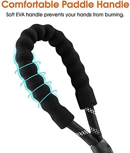 5 FT Strong Dog Leash with Comfortable Padded Handle & Highly Reflective Threads Puppy Leashes for Medium & Large Dogs (Black) in Saudi Arabia