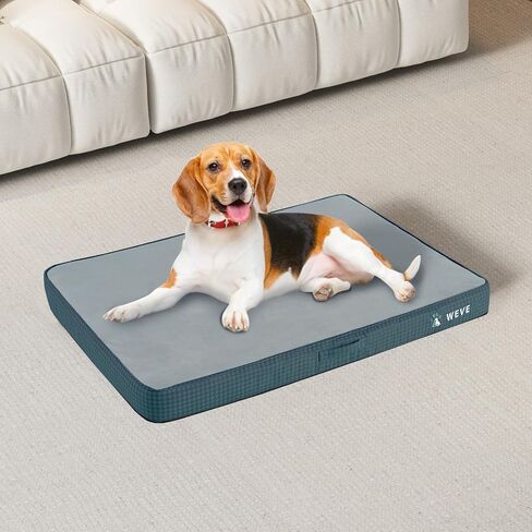 Jumbo Dog Bed, Orthopedic Dog Bed with Thick Gel Memory Foam Support, Durable Flannel Fabric with Removable Cover & Waterproof Liner Dog Beds in Saudi Arabia