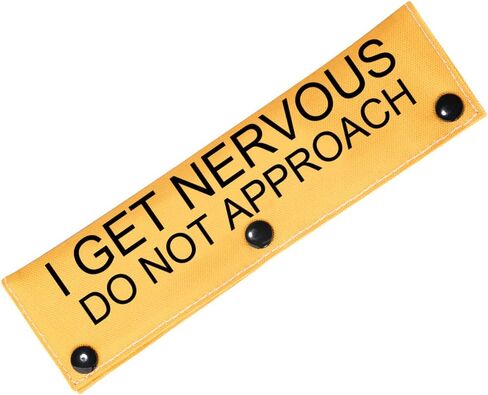 PWHAOO Dot Not Approach Nervous Dog Leash Sleeve Shy Rescue Leash Wrap Nervous Shy Dog Gift (I get Nervous Sleeve) in Saudi Arabia