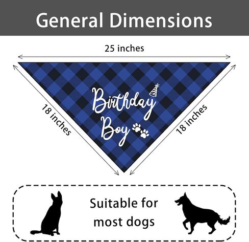 عيد ميلاد صبي كلب عيد ميلاد باندانا مثلث وشاح صور الدعامة الكلب وشاح لحفلة عيد ميلاد الكلب الحيوانات الأليفة الملحقات لهدايا محبي الكلاب هدايا محبي الحيوانات الأليفة in Kuwait