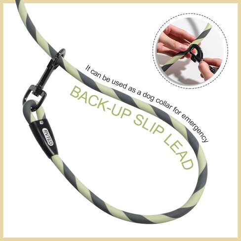 NVTED Waterproof Dog Leash Durable Waterproof Odor Proof Premium PVC Pet Lead Fast Clasp Adjustable Lengths for Traffic Control Safety for Medium Large Dogs - 4ft, Green in Kuwait