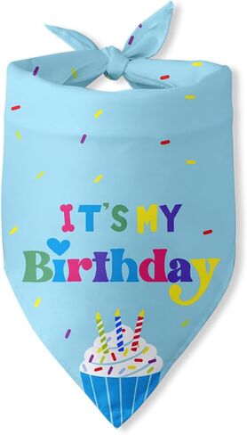 Dog Birthday Bandanas Boy Dog Birthday It's My Birthday Outfit Decorations Scarf Gifts for Birthday Boy Dog Puppy Pet Happy Birthday Blue Dog Bandana Dog First Birthday Party in Saudi Arabia