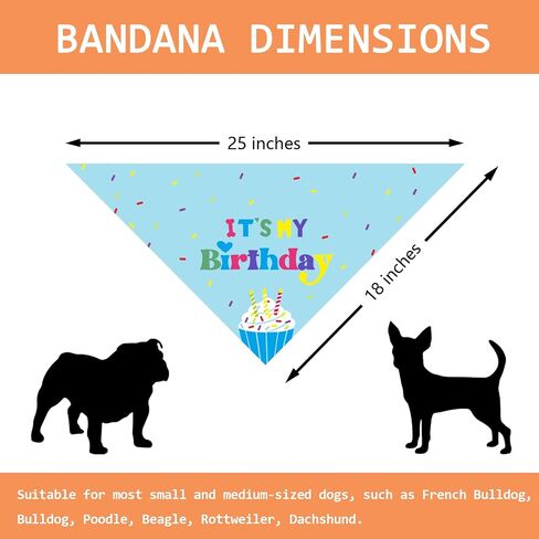 Dog Birthday Bandanas Boy Dog Birthday It's My Birthday Outfit Decorations Scarf Gifts for Birthday Boy Dog Puppy Pet Happy Birthday Blue Dog Bandana Dog First Birthday Party in Saudi Arabia