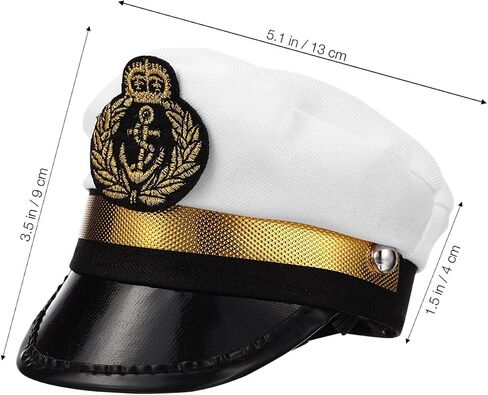 2pcs Captains Sailor Hat For a Dog, Cat Captain Hat Puppy Dog Captains Outfit Halloween Cosplay Costume Photo Props in Saudi Arabia