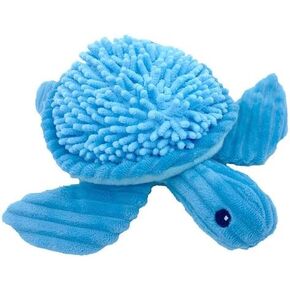 Pet Lou Blue Bay Turtle Dog Toy, 10-inch Length