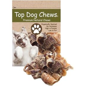 Top Dog Chews - Beef Trachea for Dogs Made in The USA (1 Pound), Irresistible Dog Chews Packed with Flavor and Essential Nutrients, Dog Treats for Small, Medium & Large Breeds