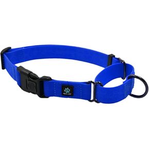 Max and Neo Waterproof Martingale Dog Collar - We Donate a Collar to a Dog Rescue for Every Collar Sold (Medium, Blue)