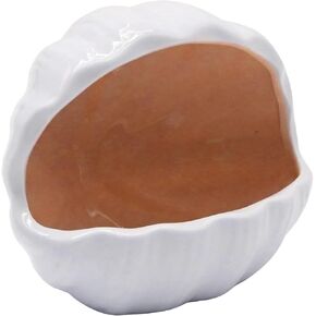 Cute Aquarium Decorations, Conch Shell-Shaped Ceramic House, Betta Fish Tank Hide Decor, Hideout Cave Ornament for Fish Playing or Hiding (Pink)