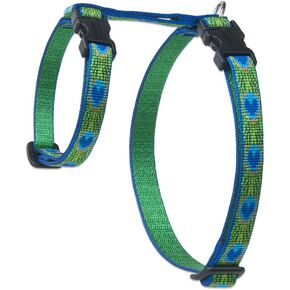 LupinePet Originals 1/2" Tail Feathers 9-14" H-style Harness for Small Pets
