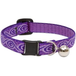 LupinePet Originals 1/2" Jelly Roll Cat Safety Collar with Bell, 8-12"