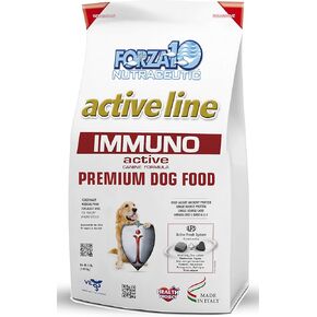 طعام جاف للكلاب ذو نظام غذائي نشط لدعم المناعة من Forza10، للكلاب البالغة، طعام للكلاب ذو مكونات محدودة، حقيبة بوزن 8 رطل in Kuwait