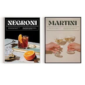 Set 9 Cocktail Poster Bar Wall Art, Bar Cart Decor, Cocktail Prints Bar Poster, Bar Cart Decor And Accessories, Bar Cart Decorations, Bar Cart Accessories, Alcohol Pictures Wall Decor(UNFRAMED)