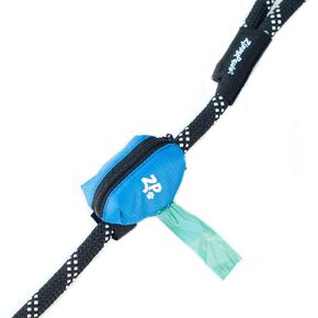 ZippyPaws Dog Poop Bag Holder Leash Attachment (Glacier Blue)