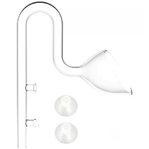 Aquatic Mini Glass Lily Pipe Protein Skimmer Inflow and Outflow for Mini Nano Tank Filter System for Fish Tank Accessories (10mm Set)