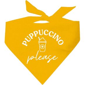Puppuccino Please Pup Cup Dog Bandana (Dark Green, OS 1114)
