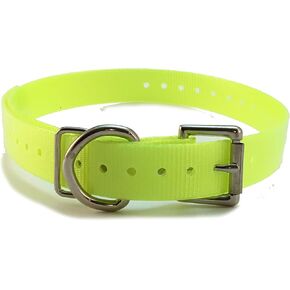 Sparky Pet Co - Neon Yellow 3/4" High Flex, Waterproof Roller Buckle Replacement Dog Collar - Compatible with Garmin Delta, SportDOG, PetSafe Systems