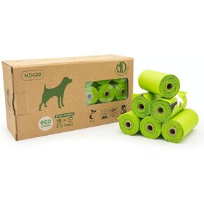 Poop bags for dogs | Puppy essentials | Dog bag holder | Dog supplies Compostable dog poop bags | Dog travel accessories | Pets bags | poop trash can outdoor | Dog essentials | 270