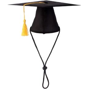 Pet Graduation Cap Dog Graduation Hat with Yellow Tassel Pet Grad Costume Party Apparel Holiday Accessory for Dogs Cats in Kuwait