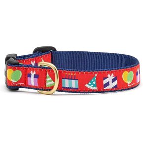 Up Country Birthday Gift Dog Collar (Birthday Gift Collar, Medium (12 to 18 inches) 1 inch Wide Width)