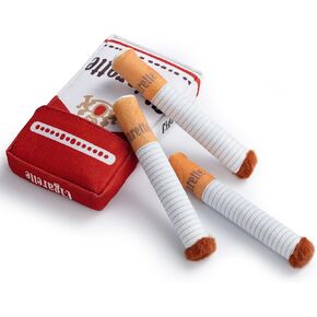 Nocciola 3 Giggle Puff Stick Toys with a Box, Interactive Dog Toys, Funny Giggles When Shaken or Swing, Plush Dog Toys, Pitbull Stuffed Puppy Toys for Small to Medium Breed, Birthday Gift for Pet