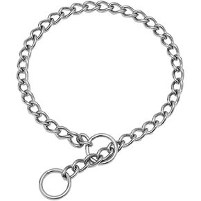 Dog Chain Necklace, Training Collar, Stainless Steel Chain Slip Martingale Collars,for Medium Dogs, Length 20 inch, Diameter 3.0mm.