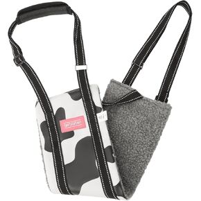 Dog Lift Harness Large Small Medium Sized Dogs,Dog Sling Support Harness Rear for Back Legs Senior Assist Hip Recovery Black White (M)