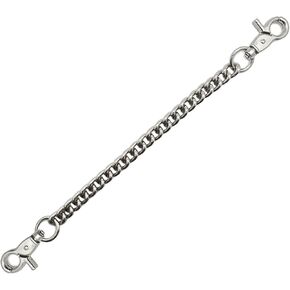 Dog Collar Safety Metal Chain Clip, Prong Collar Backup Clips,Double Ended Backup Clasp,Harness Collar Connectors (DK0969-SV-1P, Large)