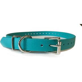 Sparky Pet Co 3/4" Biothane Replacement Roller Buckle Dog Collar E Collar Sport Dogs (Teal)