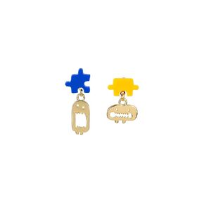 Fun Little Ghosts Earrings Colorful Mismatched Goblins earrings for Women