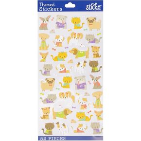 Sticko Theme Sticker, Tiny Dogs and Cats