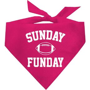 Sunday Funday Football Dog Bandana (Navy, OS 9)