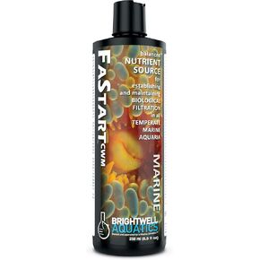 Brightwell Aquatics FaStart CWM, balanced nutrient source for establishing and maintaining biological filtration in temperate marine aquaria, 250ml (CWF250)