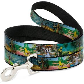 Movies Pet Leash, Dog Leash, The Wizard of Oz Yellow Brick Road Scenes, 6 Feet Long 1.0 Inch Wide