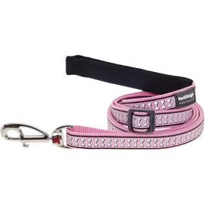 Reflective Bones Lead Small 6', Pink