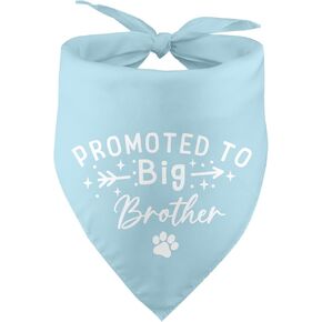 Promoted to Big Brother Dog Bandana Pregnancy Announcement Dog Bandana Baby Announcement Gender Reveal Blue Dog Bandana Photo Prop Pet Scarf Pet Accessories for Dog Lover